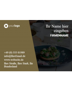 Visitenkarte für Restaurants und Clubs - Wählen Sie Ihre Vorlage